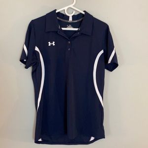 Under Armor Navy Golf Shirt